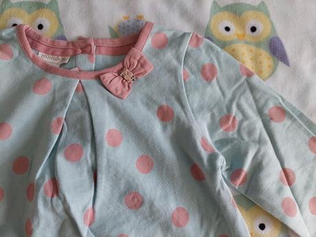 Bodkované teplákové šaty ovečka zn.monsoon veľ.98, monsoon,98