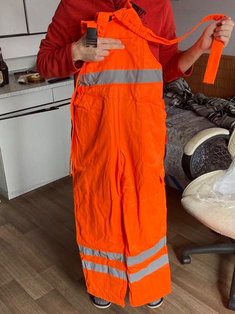 Nové reflexné zimné zateplene nohavice, 50 / xl