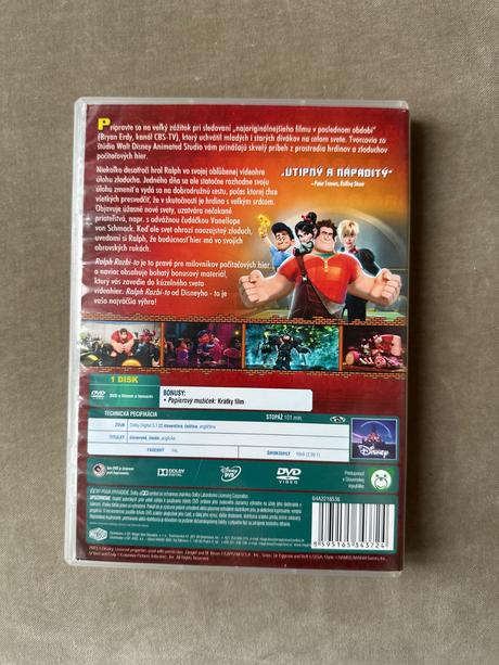 Dvd ralph rozbaľ to,