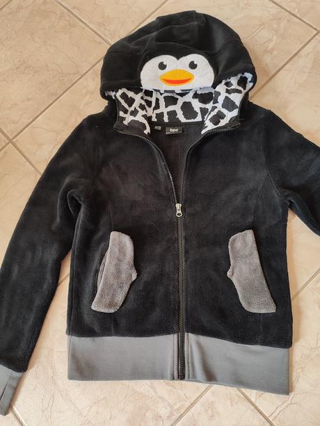 Huňatá mikina "pinguin", bonprix,146
