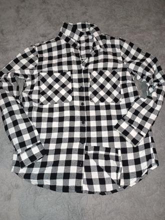 Dievčenská flanelová košeľa, s