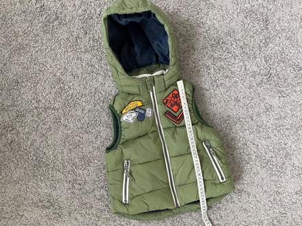 H&m vesta prešívaná teplá s kapucňou 104, h&m,104