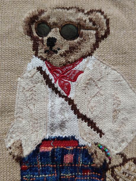 Ralph lauren bear originál luxusný sveter l, ralph lauren,l