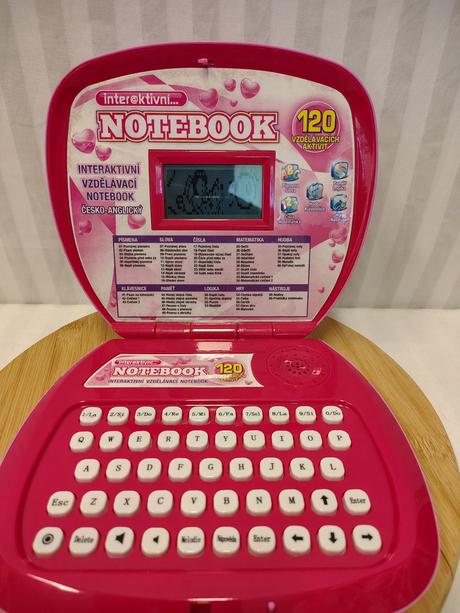 Detský interaktívny vzdelávací notebook 120 aktiví,
