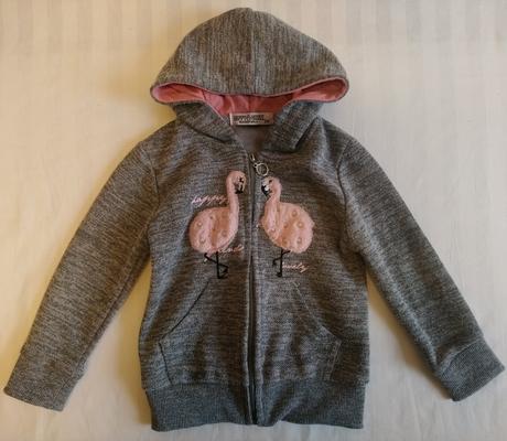 Sivá mikina s kapucňou, happy house, 92-98 cm, 98