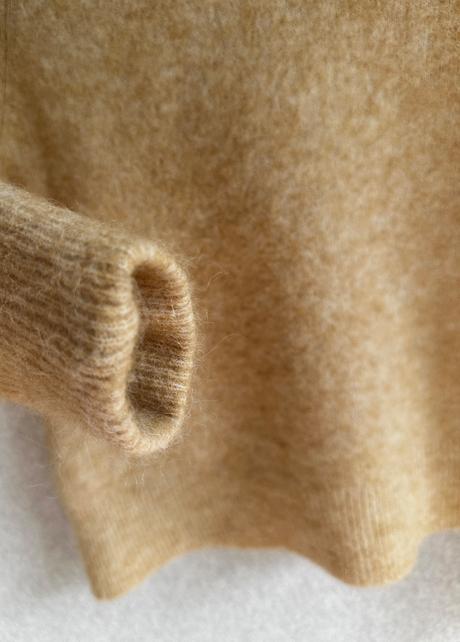 Merino, alpaka cropped hrejivý pulóver, xs