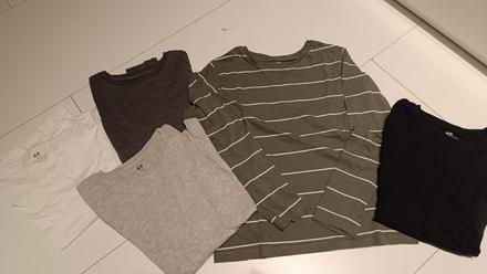 5pack tricka, h&m,146