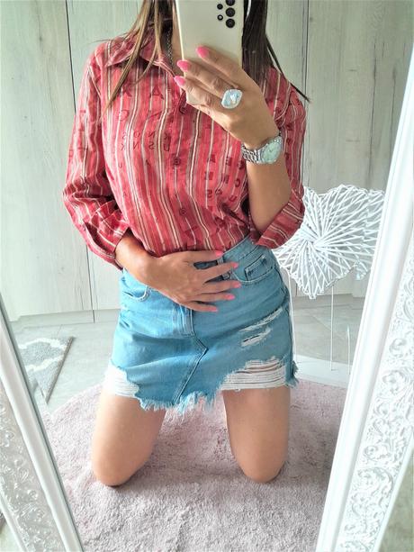 Oranžová košeľa-l/xl, xl