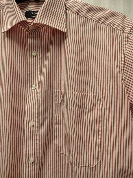 Pánska pásikavá košeľa, eterna, xl, xl