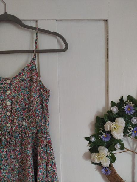 Kvietkované mini letné šaty, h&m,34