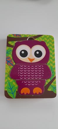 3vrstvové drevené puzzle zn.tchibo,