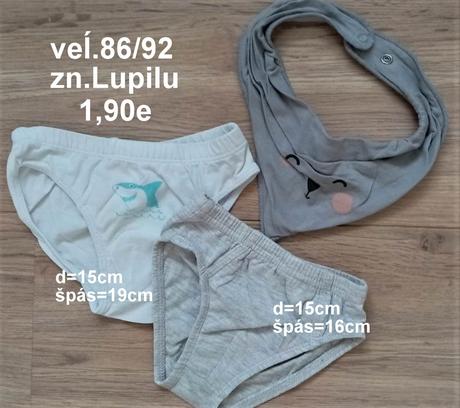 Spodné prádlo 2ks, veĺ.86, zn.lupilu, lupilu,86