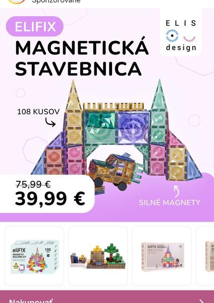Skúsenosti s magnetickou stavebnicou Elifix