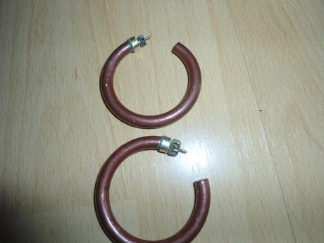 Hnede nausnice - darujem k objednavke, 