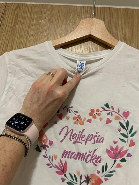 Biele tričko najlepšia mamička, m