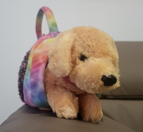 Plyšový psík v taštičke baby kiddo, 