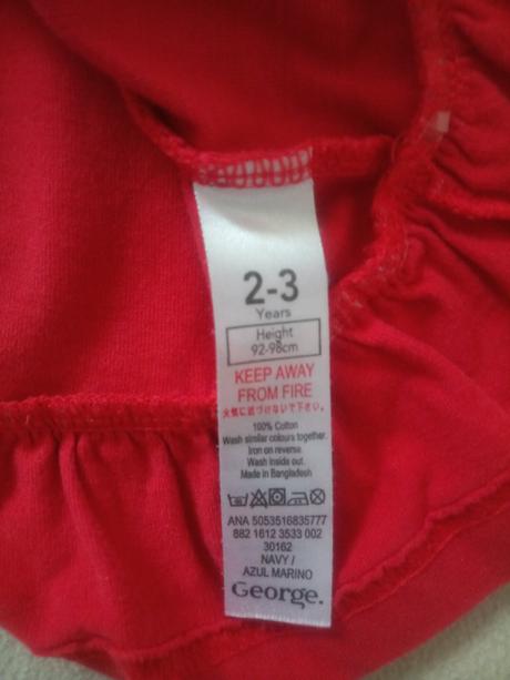 Nadherne tricko, tunika s napisom, george,98