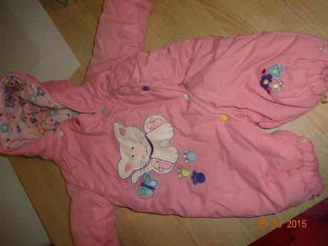 Ružový overal 6 - 9 m, 68