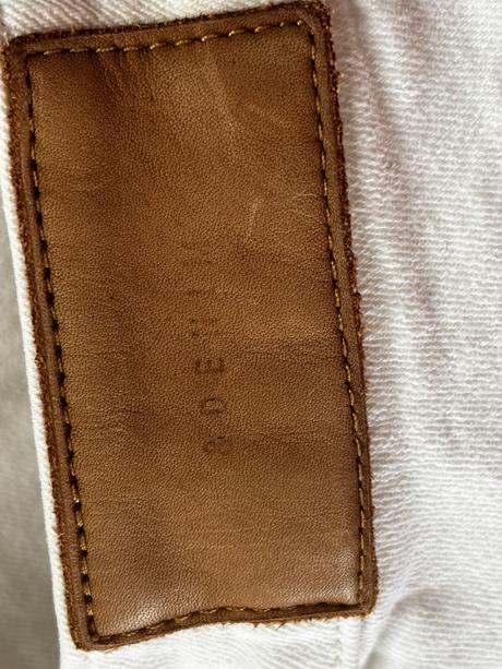 Skrátené biele nohavice, h&m,s