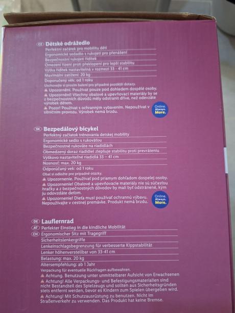 Detské odrážadlo,