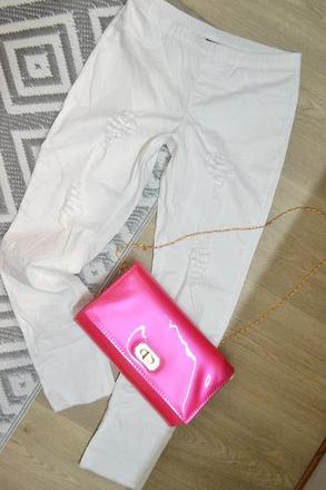 Elastické sexi trhané nohavice na gumu xs/m, xs