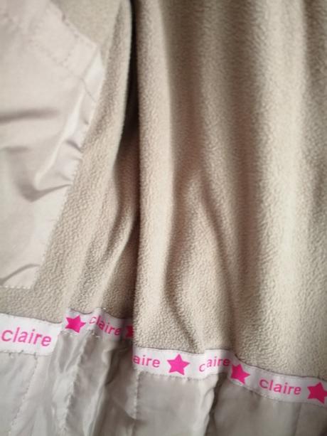 Kabátik béžový pre dievčatká, veľ. 128, 128