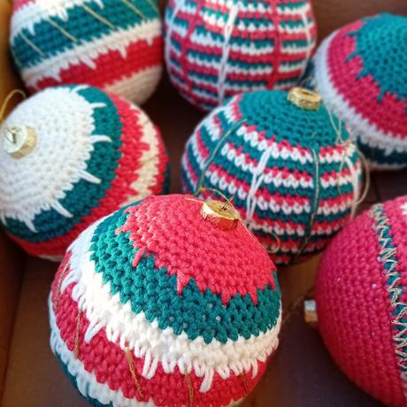 Vianočné gule handmade, 