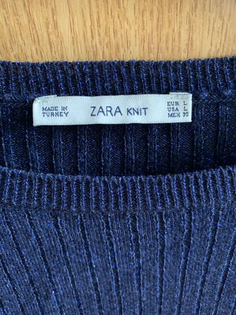 Modrý sveter/ tričko, zara,l