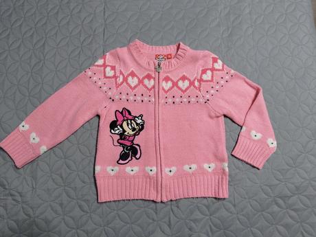 Svetrik minnie na zips 110-116, disney,110