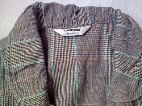 Kárované sako/bolerko 8-10 rokov, 140