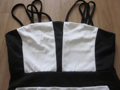 Čiernobiele letné šaty, m