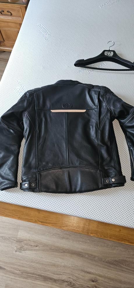 Kožená motorkárska bunda oxford, l
