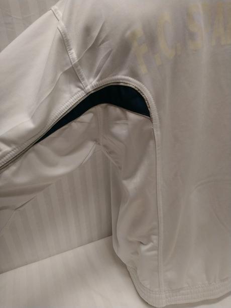 Pánska biela mikina na zips, nápis f.c.sparta mass, xl