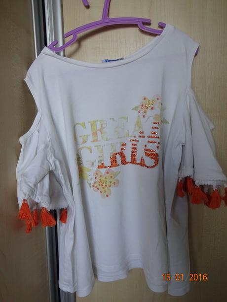 Tricko s oranzovymi strapcami, mayoral,140