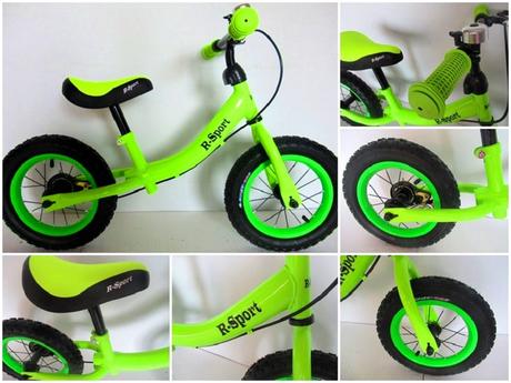 Odrážadlo s nafukovacími kolesami a brzdou nové,