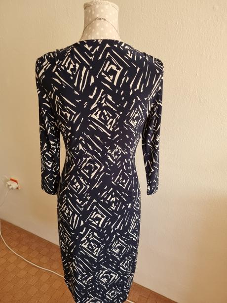 Modro-biele elastické šaty ralph lauren veľ. s, ralph lauren,s