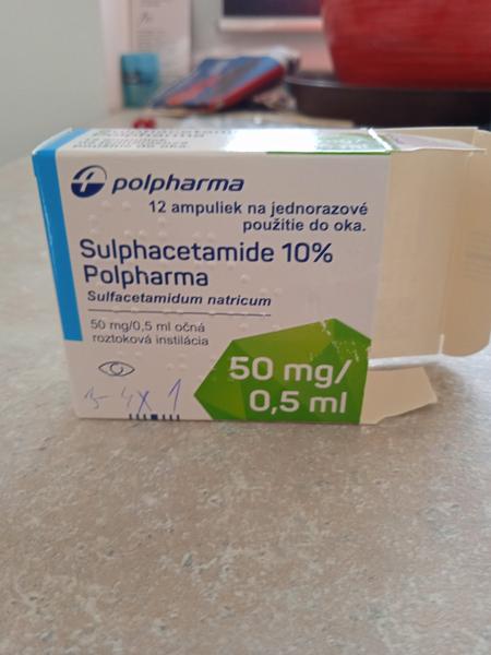 Zhoršené videnie po kvapkách Sulphacetamide?