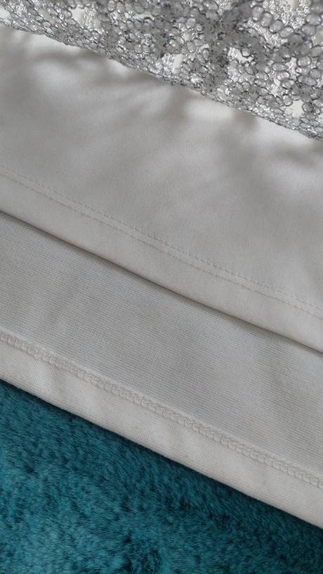 Slávnostný top bielo strieborný, reserved,xs