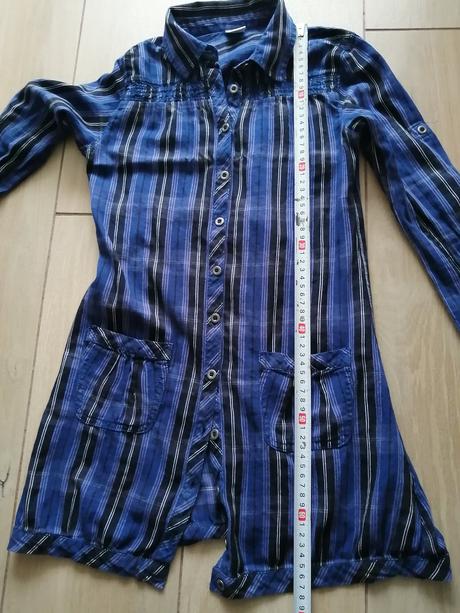 Košeľové kárované šaty, s.oliver,140