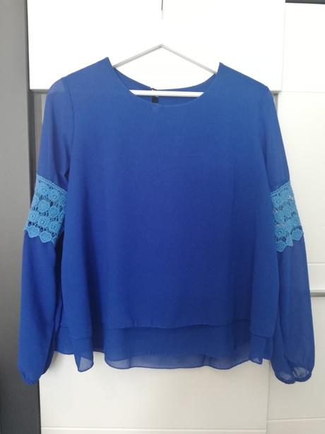 Kráľovsky-modrá dámska blúzka, m