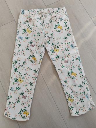 Predám dievčenské farebné rifle, h&m,128