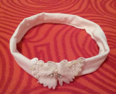 Látková čelenka s motýlikom, reserved