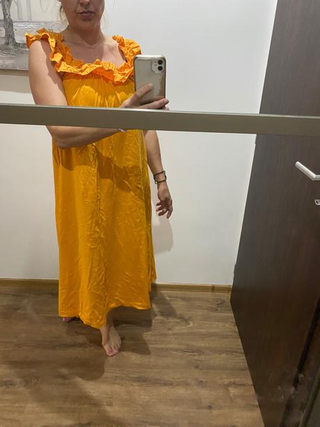 Šaty mango s volanom, mango,m