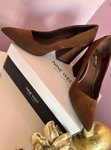 Hnedé lodičky zn.nine west, nine west,40