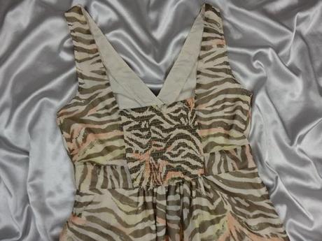 Letné béžovohnedé šaty, 38