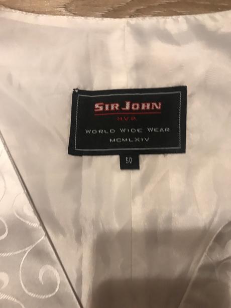 Pánska svadobná vesta s kravatou nová, 50