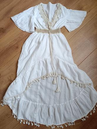 Biele saty s muslami m, m