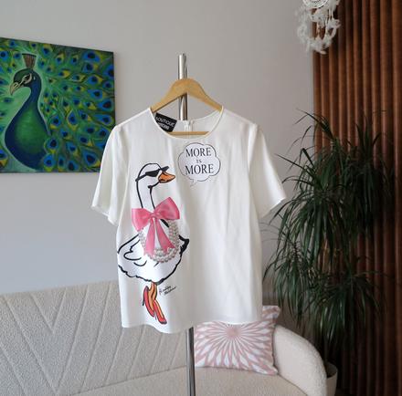 Dámsky luxusný top/blúzka boutique moschino, moschino,m