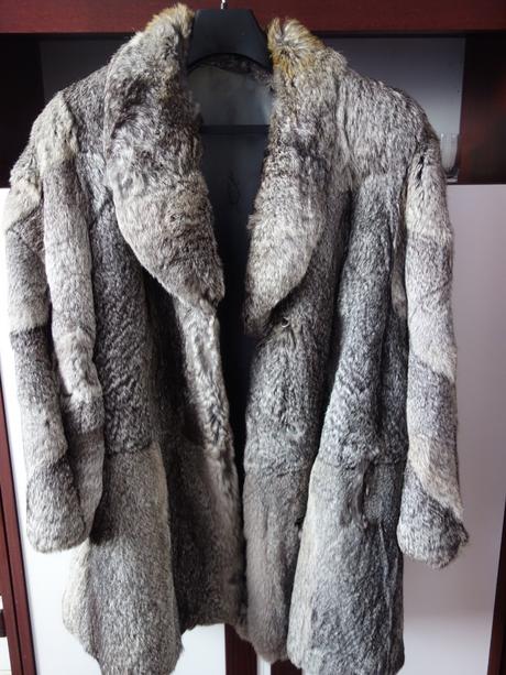 Dámsky kožuch zo zajaca veľ. xl, 56