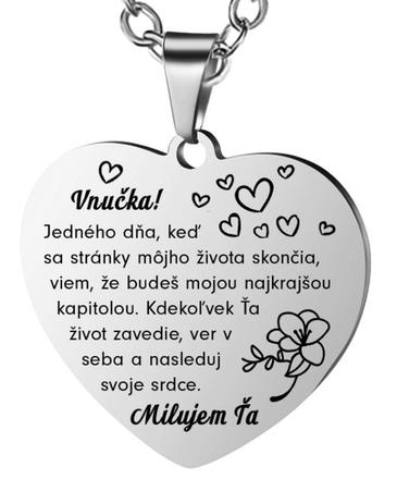 Retiazka s príveskom "vnučka",